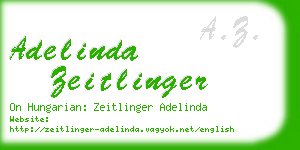 adelinda zeitlinger business card